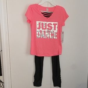 Girl's 2 piece Dance Set